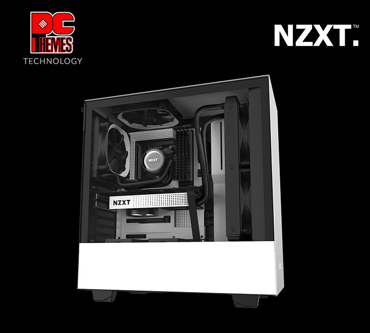 NZXT H510 Tempered Glass Casing - [White] UPC:815671014764